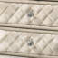 Table de chevet en velours beige Lucienne