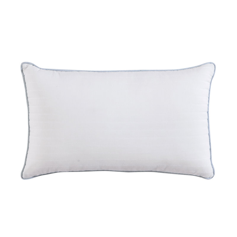 Full Blue Cotton Reversible Comforter Set with Decorative Pillows