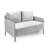 52" Modern Chenille Upholstered Loveseat Sofa-374087285