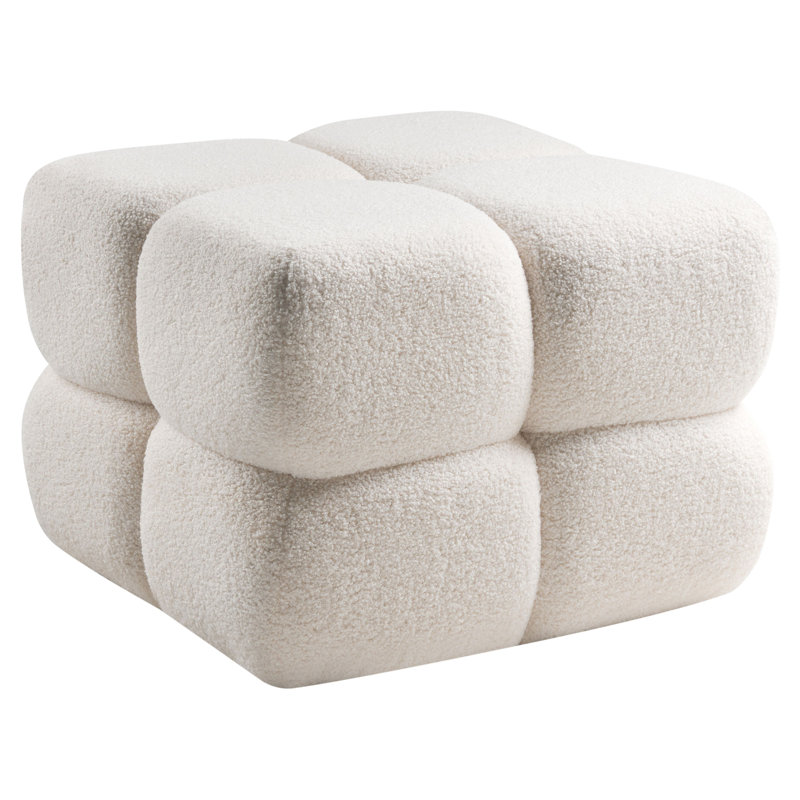 60cm Wide Novelty Solid Colour Cube Ottoman