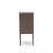 Bremond Parson Kitchen Chairs - Button Tufted Nailhead Trim Brown Linen Linen Fabric Padded Dining Chairs, Set of 2, Mahogany-1760194510-1760194497