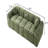 3-Seater Sofa with 2 Pillows (Green)