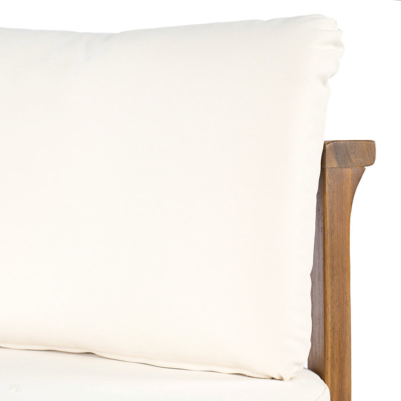 Chaise de salle à manger d'extérieur en bois d'acacia (ensemble de 4)