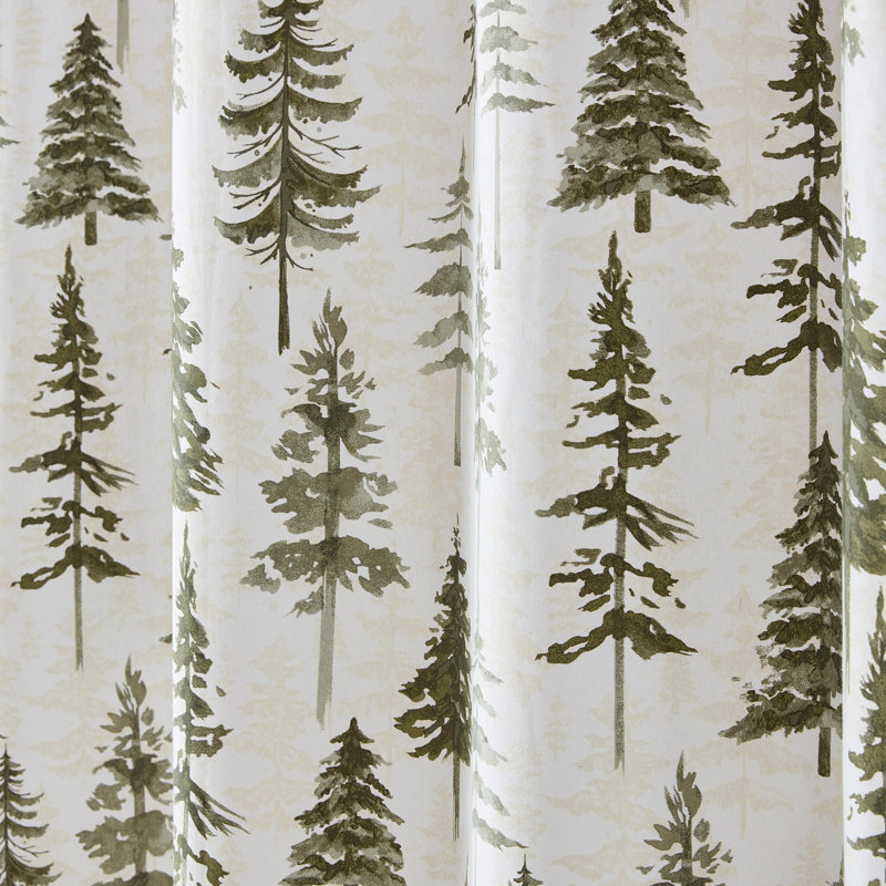 Eddie Bauer Southern Pines Green Shower Curtain