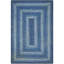 Tapis bleu réversible en jute tressé Damell-108044405