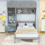 Lit escamotable avec bureau, armoire et tablettes Murphy-18413071-18413066