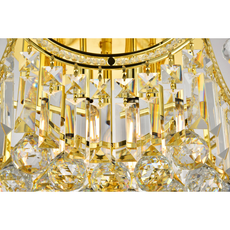 Eustacio Semi Flush Mount, Gold
