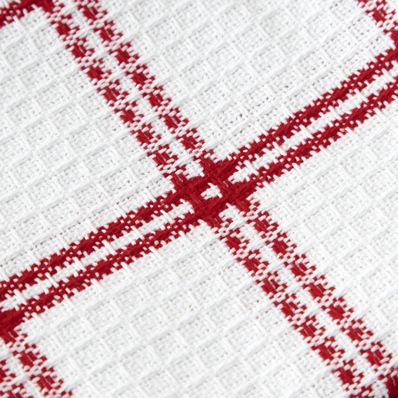 T-fal Flat Waffle Kitchen Dishcloth Set, Red