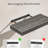Bathroom Shelves Floating Shelves For Wall Shelf Over Toilet Small Wall Mounted Farmhouse Decor 16 Inch Set Of 2, Grey-1413348513