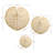 Set of 3 Modern and Luxury Abstract Gold Metal Wall Decor