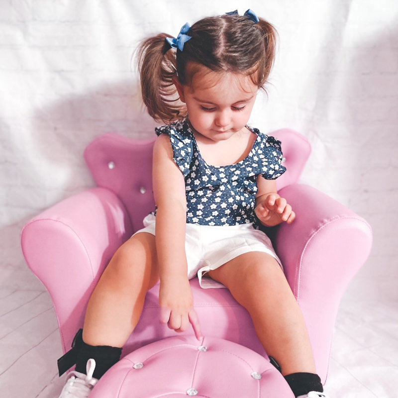 Caputo Kids 7'' Club Chair and Ottoman