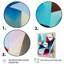 «Espada Blue Abstracted Harmony Of Shape I», reproduction d'art sur toile-88519214-88519218
