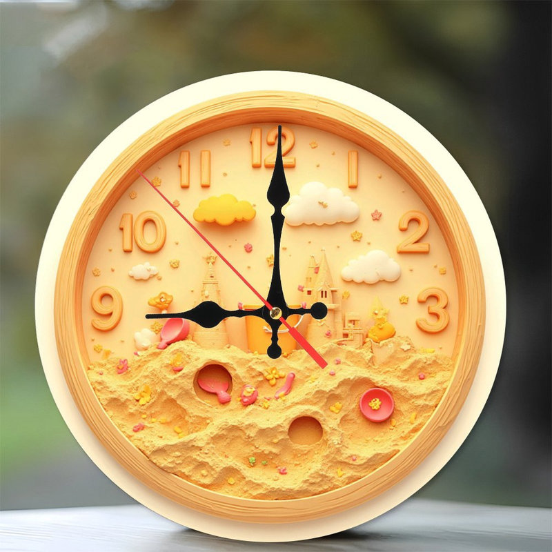 Horloge murale Sandcastle