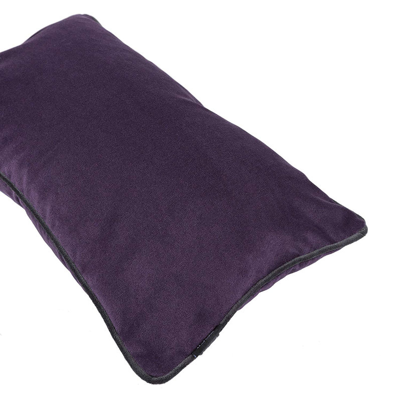 Jamel Rectangular Floor Cushion Cover, Aubergine Purple, 30 x 50cm