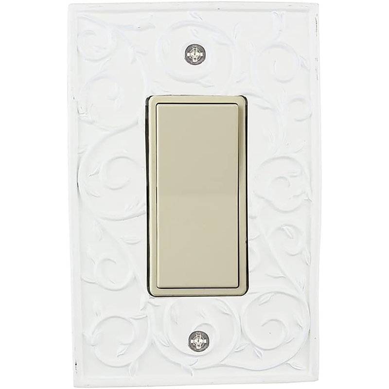 1 - Gang Rocker Standard Wall Plate, Off White