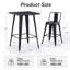 Ensemble repas de patio 3 pièces avec structure en acier thermolaqué-132433342