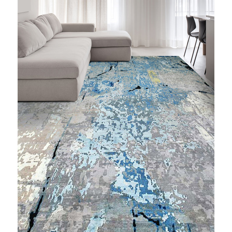 AURACH223MU00 Abstract Area Rug, Rectangle 9' x 12'
