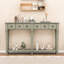 Console rustique vintage avec tiroirs et tablette ouverte-1936525315
