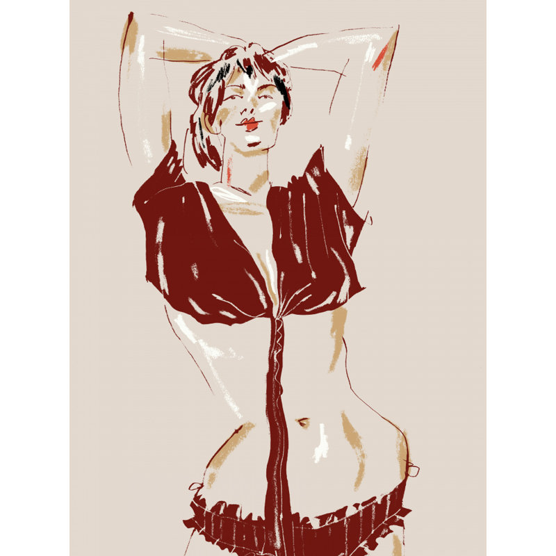 Portrait Of A Model, 76.2 cm H x 50.8 cm W