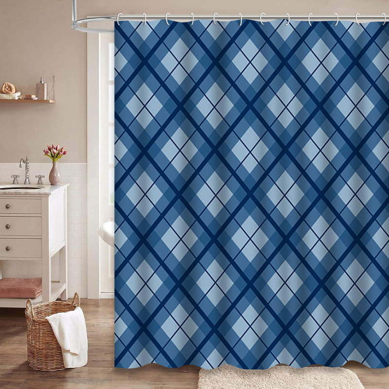 Rideau de douche Royal Christmas Tartan Vintage, L 72 po x l 84 po