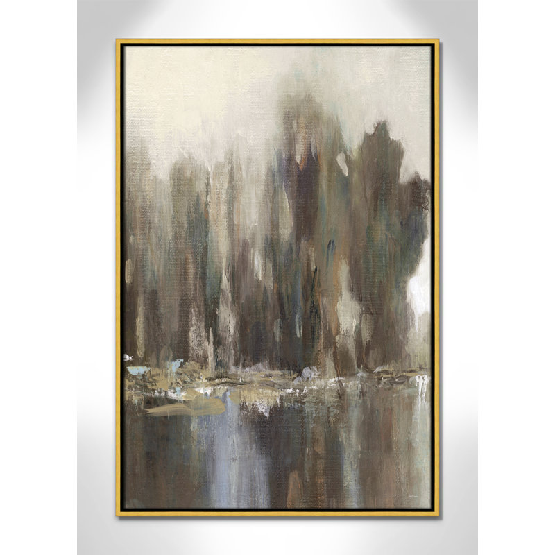 «Daily Reflections II - Landscape Version Print» par Carol Robinson, H 37,5 po x l 25,5 po, Doré