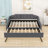 Full Size Upholstery Daybed with Pull-Out Trundle and USB Charging Armrest