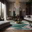 Tapis gris soyeux et moelleux-100885474