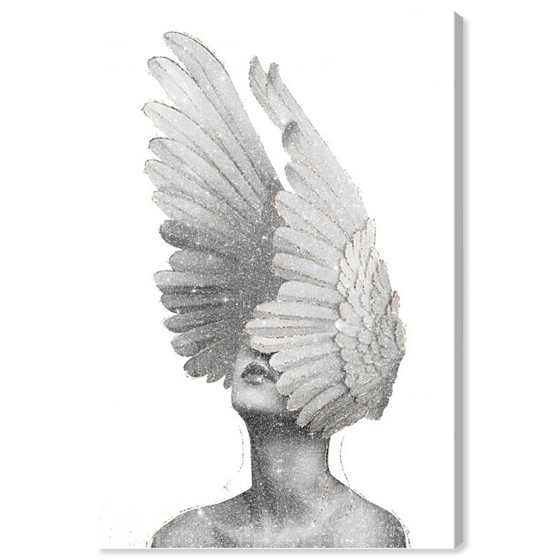 Unfurling Reversed Wings Canvas Fashion Print by Oliver Gal, 45"H x 30"W, Canvas Unframed