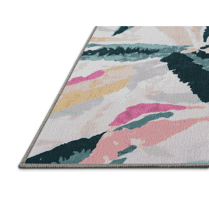 Machine Washable Gray Area Rug