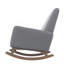 Chaise berçante en tissu et bois massif-678192587