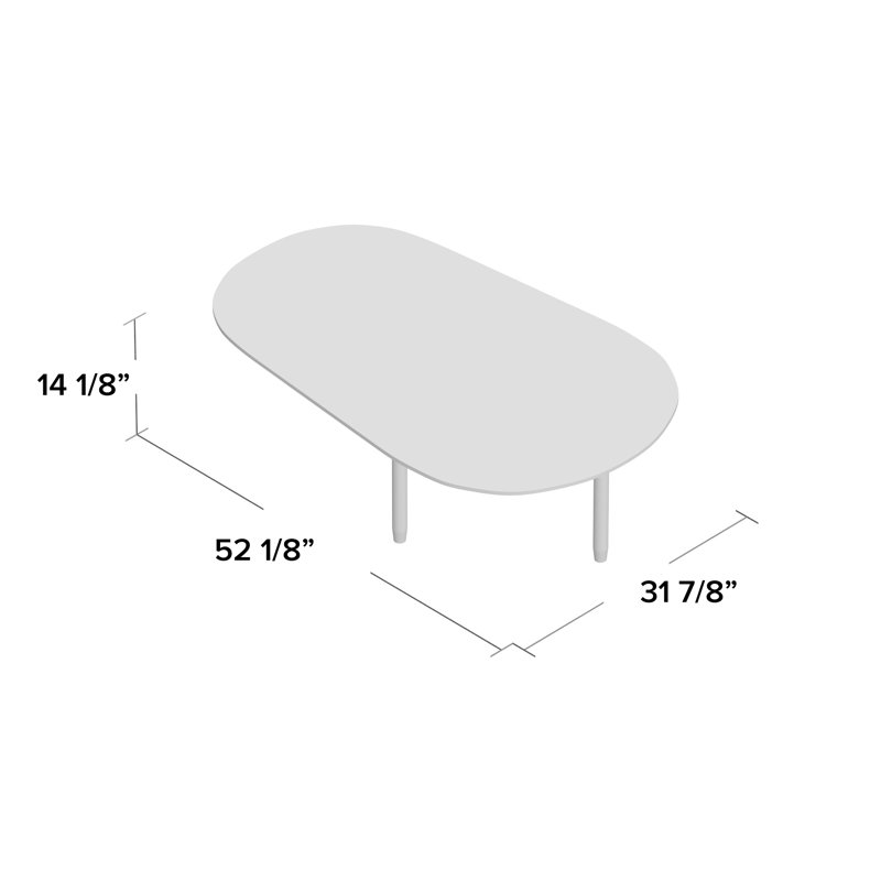 Swole Coffee Table, Black Ash