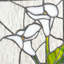 16" H Calla Lilies Design Stained Glass Window Panel - Winston Porter
