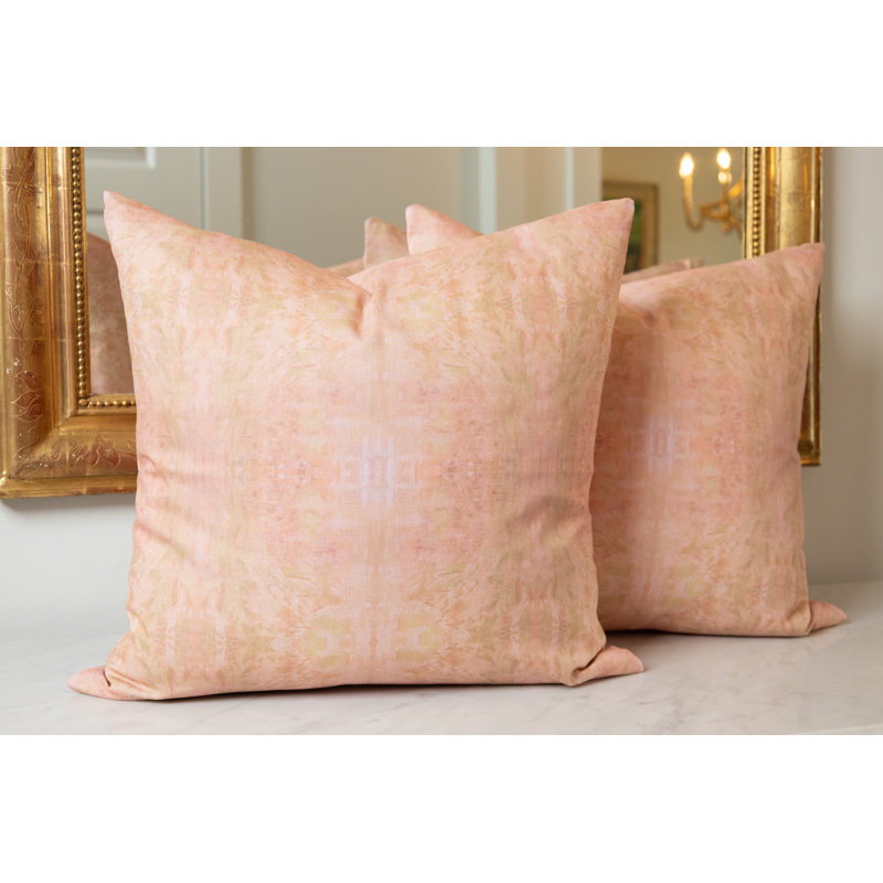 The Gardens Pillow Cover & Insert, 22"H x 22"W, Zinnia Abstract, Square