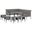 Ensemble repas d'extérieur carré L 35,4 po Castorina-252330415