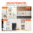Shower Niche Ready for Tile 16" x 16" & 16" x 20", Triple Shelf Organizer, Square Corners Wall-inserted Niche Recessed, Sealed Protection Modern Soap Storage Niche for Shower Bathroom, Black