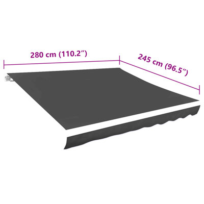 Awning Top Sunshade Canvas