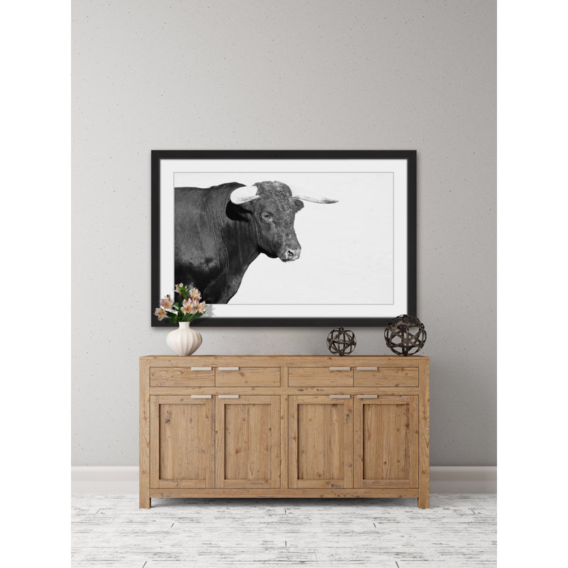 Single Picture Frame Painting, 41cm H x 61cm W, Black