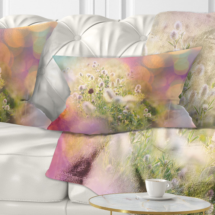 Coussin lombaire à fleurs joli little summer