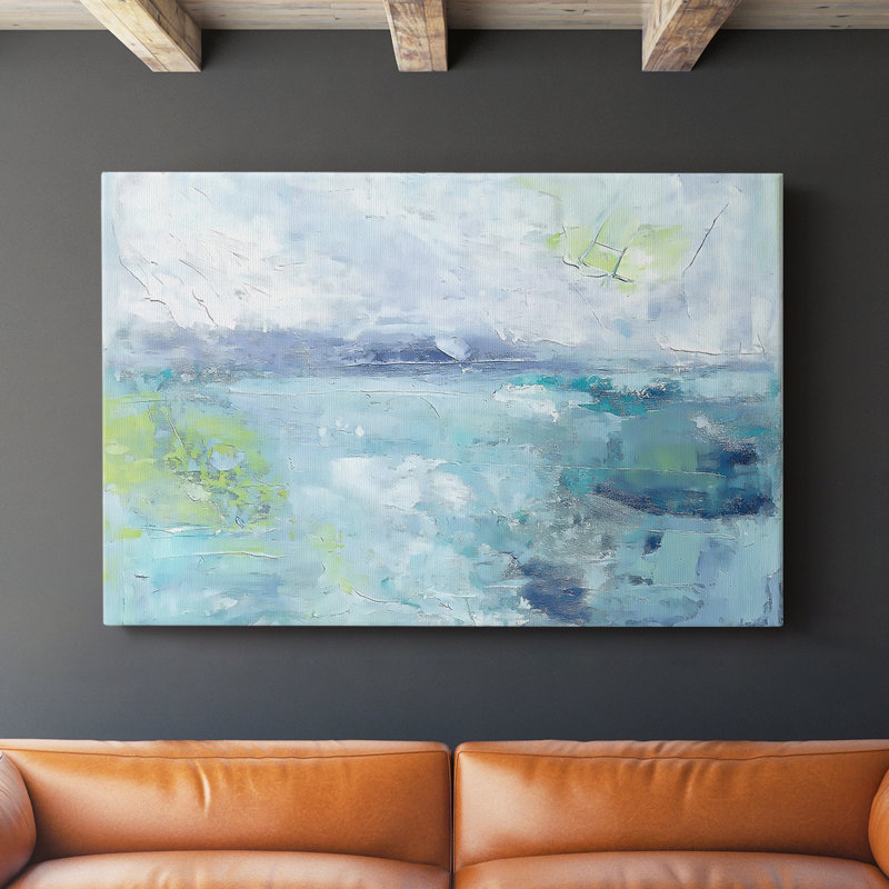 Série de paysages abstraits Lxxi, H 12 po x l 18 po