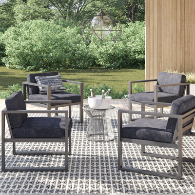 Garley Metal Outdoor Lounge Chair