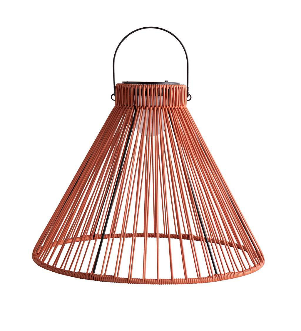 Solar Integrated LED Hanging Light, Pink