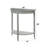 Florissant Transitional Half Moon Console Table with Bottom Shelf-331994656