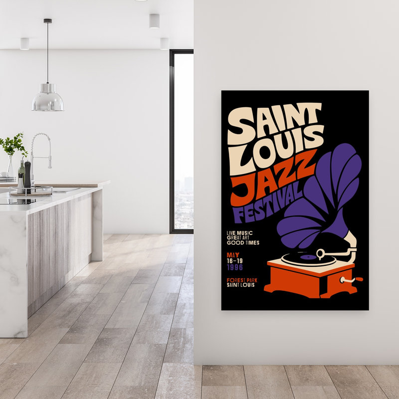 Saint Louis Jazz Festival, H 48 po x l 32 po