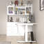 Bureau d'ordinateur élévateur avec bibliothèque l 68,5 po