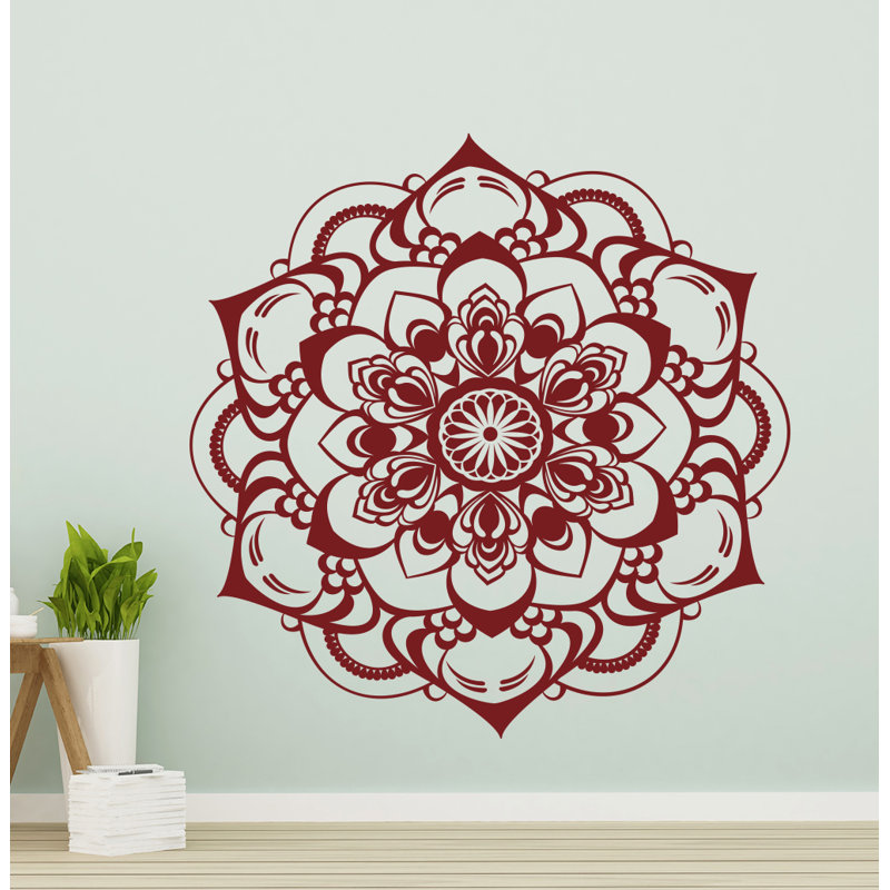 Plants & Flowers Wall Decal, Burgundy, 46" H x 46" W