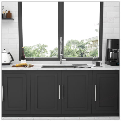 33 Inch Undermount Stainless Steel Kitchen Sink with 16 Gauge and 10 Inch Depth, Single Bowl Design for Easy Cleaning and Durability