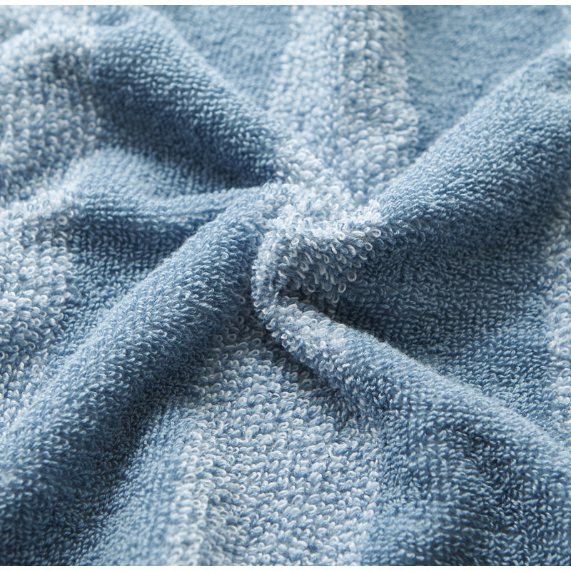 Nautica 6 Piece 100% Cotton Towel Set, Oak Lake Blue Striped