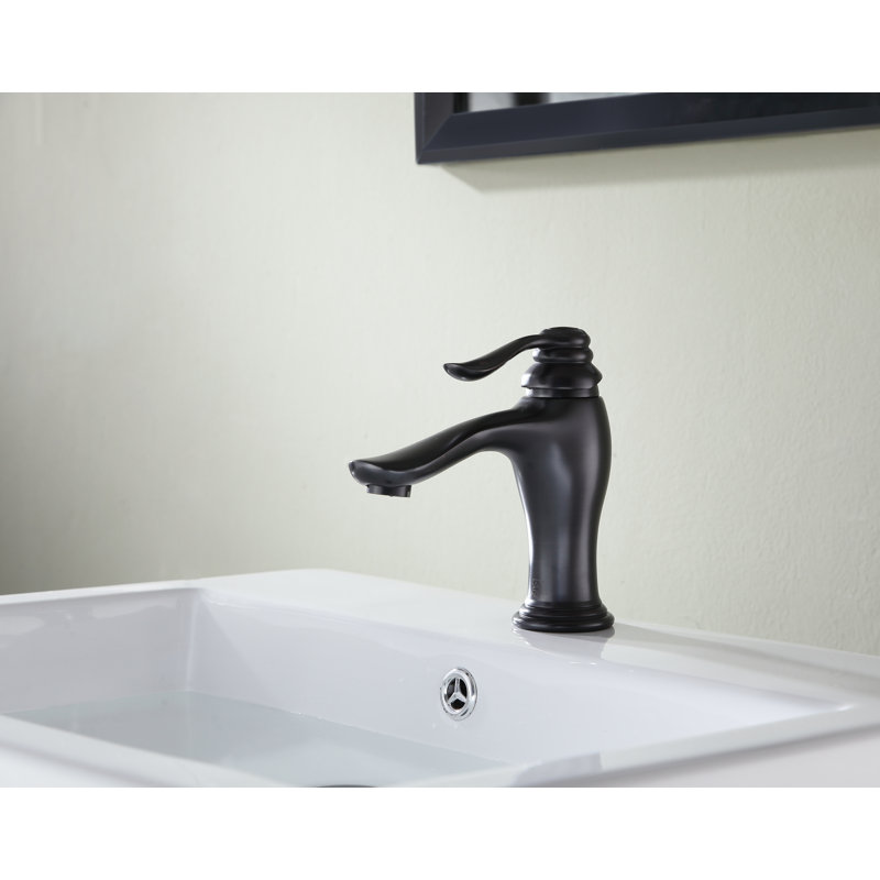 Anfore Single-Hole Single-handle Bathroom Faucet, Oil Rubbed Bronze
