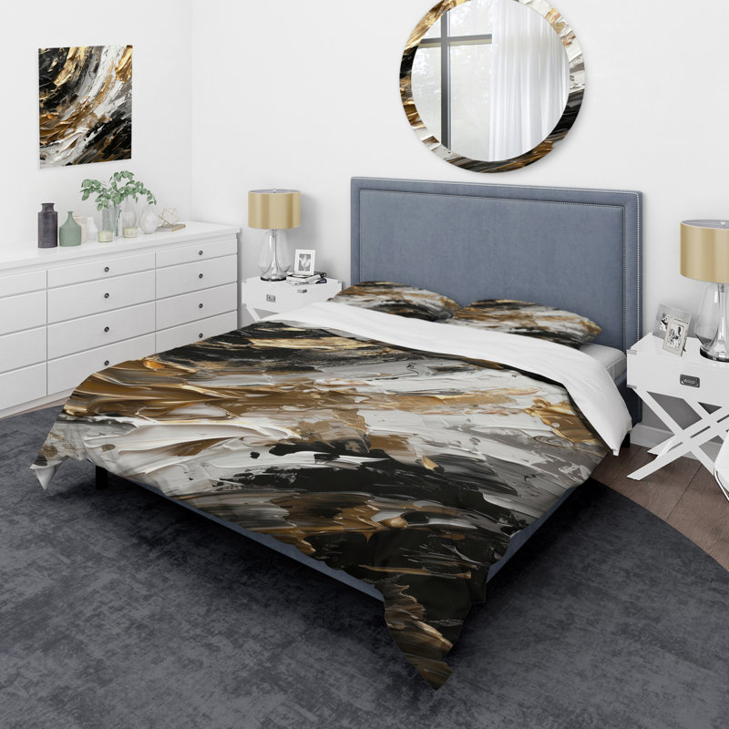 Ensemble de housse de couette en microfibre / polyester Mystery Awakening, Housse de couette simple + 1 taie décorative stan