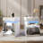 Ashten Modern Nightstand With 2 Mirrored Drawers And Motion Sensor-516968118